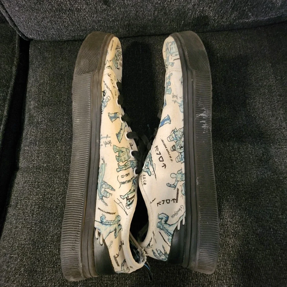 Toms Star Wars Boba Fett Mens Size 10 Lace Shoes Black Sole‎
